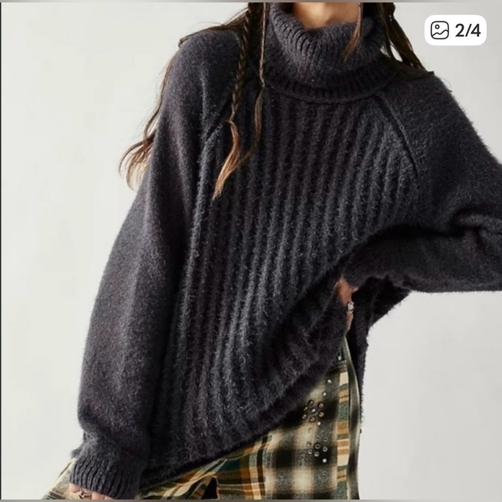 Free People Big City Turtleneck Sweater - Picture 2 of 16